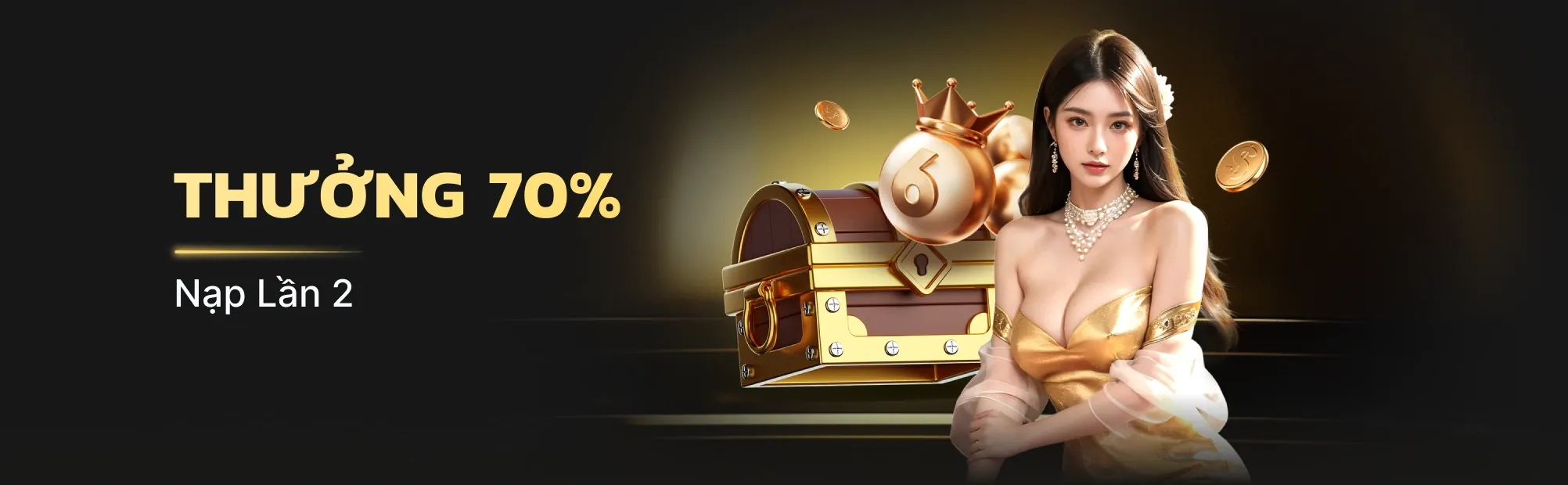 Biểu ngữ khuyến mãi nạp lại hàng ngày tại 6686bet